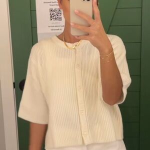 aerie short sleeve cardigan